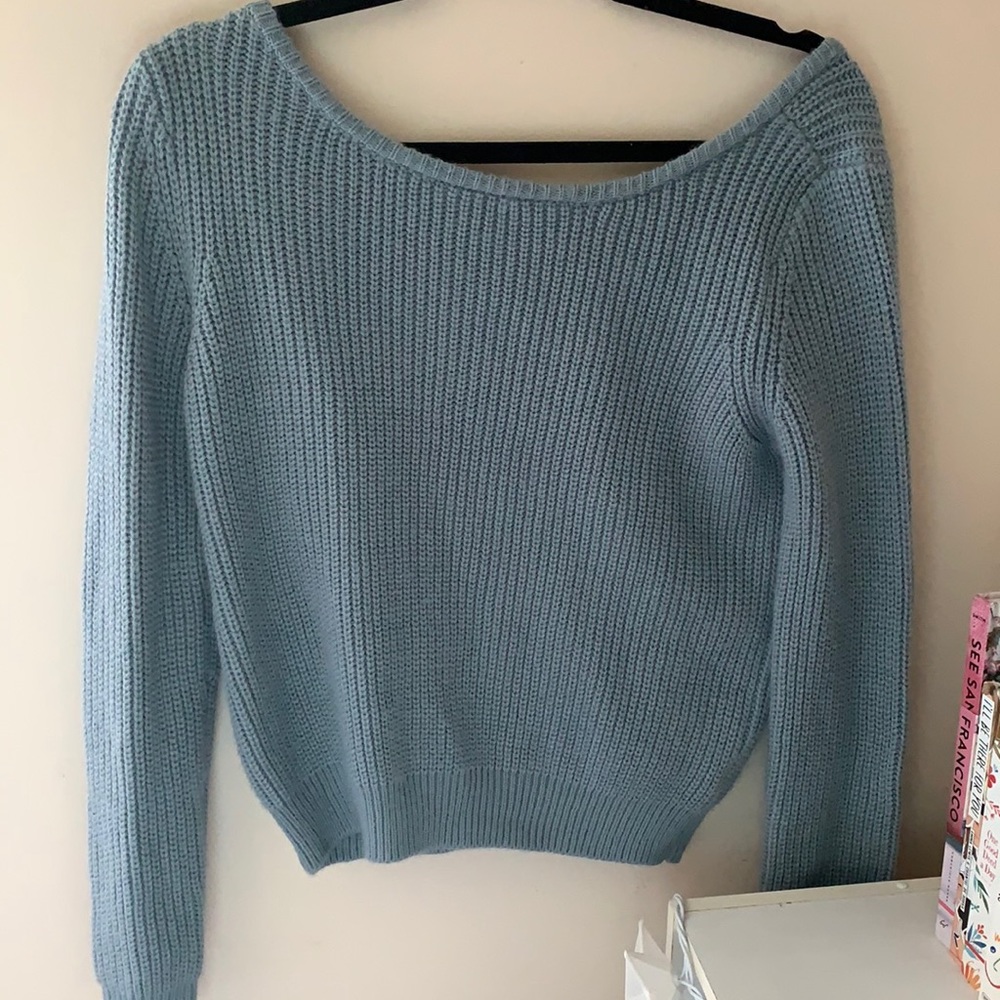 Light blue sweater